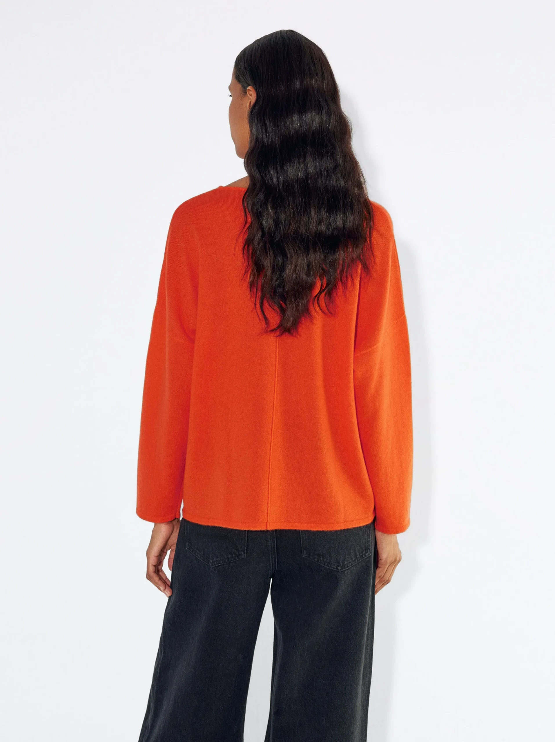 PARFOIS Jersey 100% Cachemira Naranja Discount