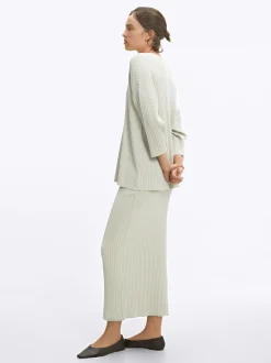 PARFOIS Jersey De Punto Canalado Gris New