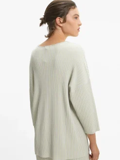 PARFOIS Jersey De Punto Canalado Gris New