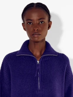 PARFOIS Jersey De Punto Con Cuello Alto Azul Shop