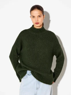 PARFOIS Jersey De Punto Con Lana Verde Best Sale
