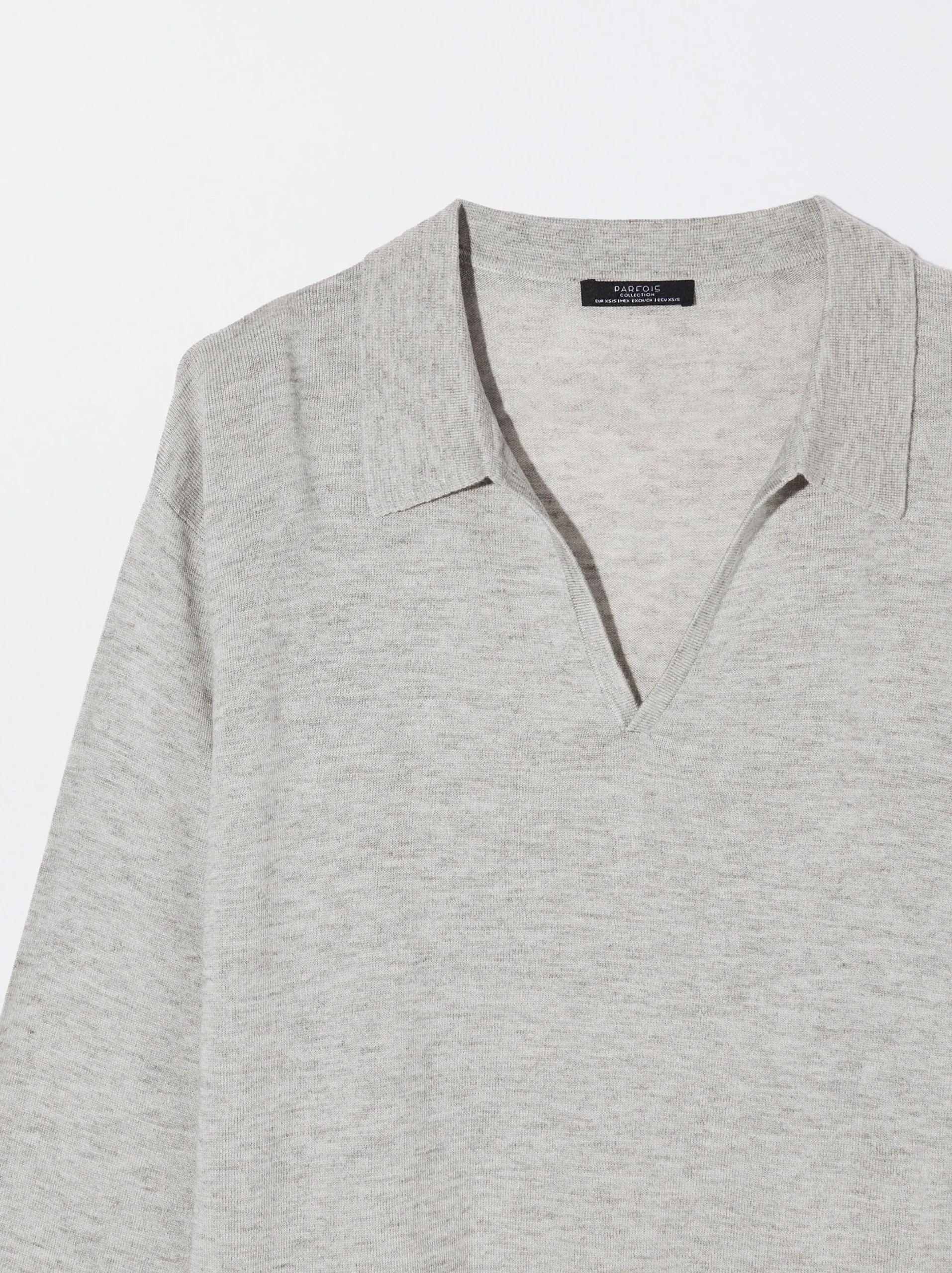 PARFOIS Jersey De Punto Con Lana Gris Best