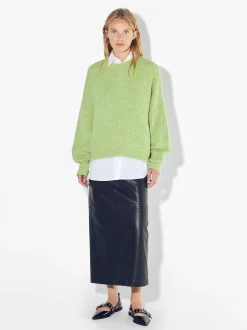 PARFOIS Jersey De Punto Con Lana Verde Clearance