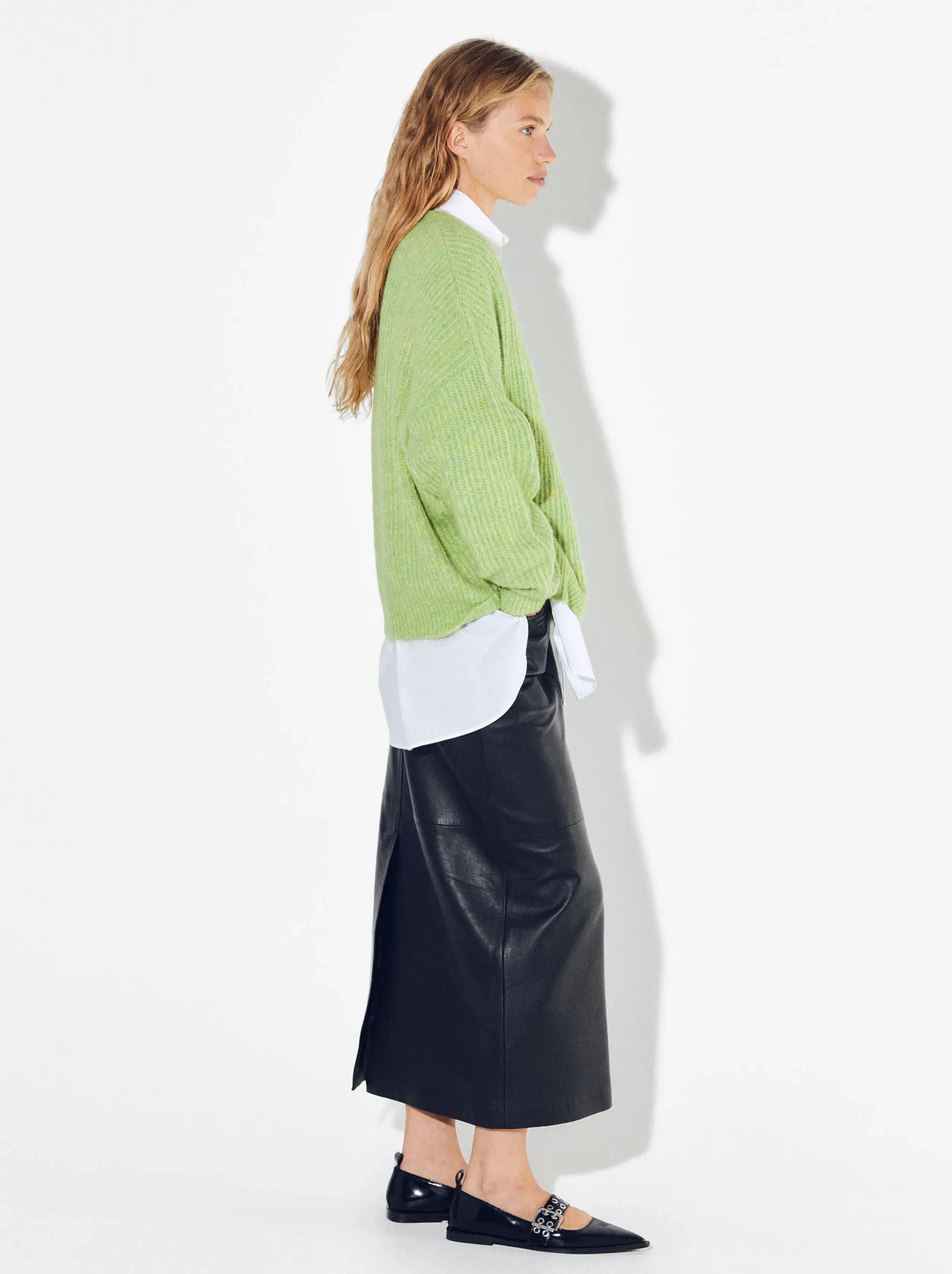 PARFOIS Jersey De Punto Con Lana Verde Clearance