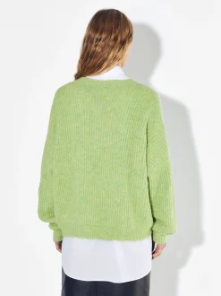 PARFOIS Jersey De Punto Con Lana Verde Clearance