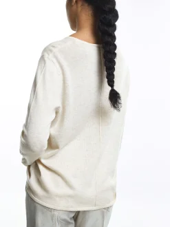 PARFOIS Jersey De Punto Con Lana Crudo Cheap