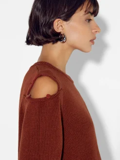 PARFOIS Jersey De Punto Con Lana Teja Sale