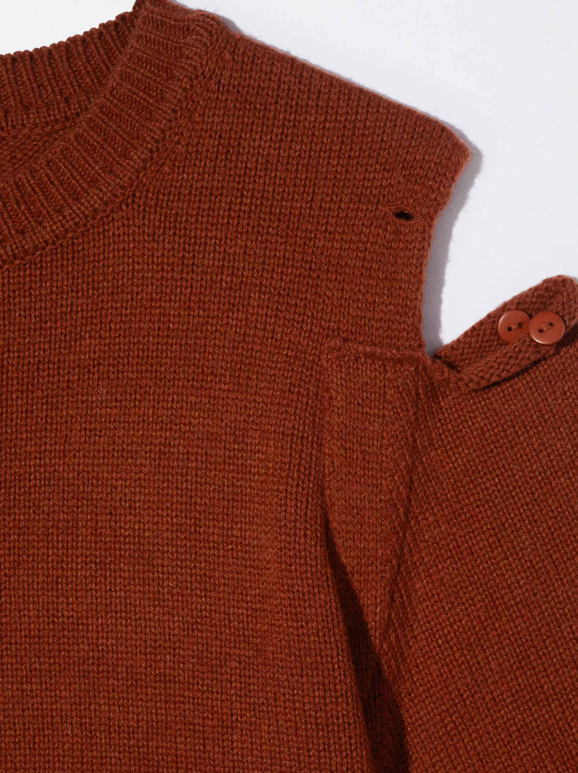 PARFOIS Jersey De Punto Con Lana Teja Sale