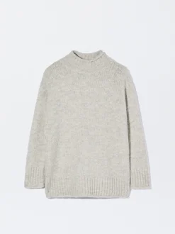 PARFOIS Jersey De Punto Con Lana Gris New