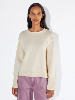 PARFOIS Jersey De Punto Con Lana Blanco Clearance