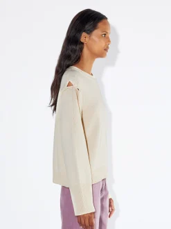 PARFOIS Jersey De Punto Con Lana Blanco Clearance