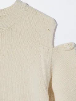 PARFOIS Jersey De Punto Con Lana Blanco Clearance