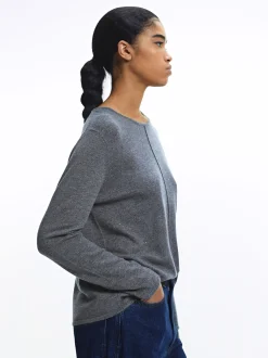 PARFOIS Jersey De Punto Con Lana Gris Best Sale