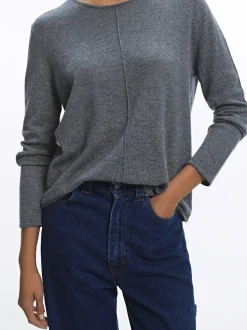 PARFOIS Jersey De Punto Con Lana Gris Best Sale