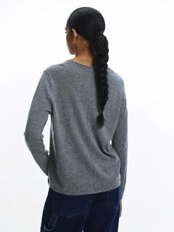 PARFOIS Jersey De Punto Con Lana Gris Best Sale
