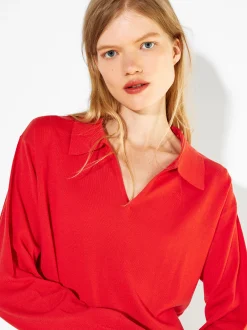 PARFOIS Jersey De Punto Con Lana Naranja Fashion