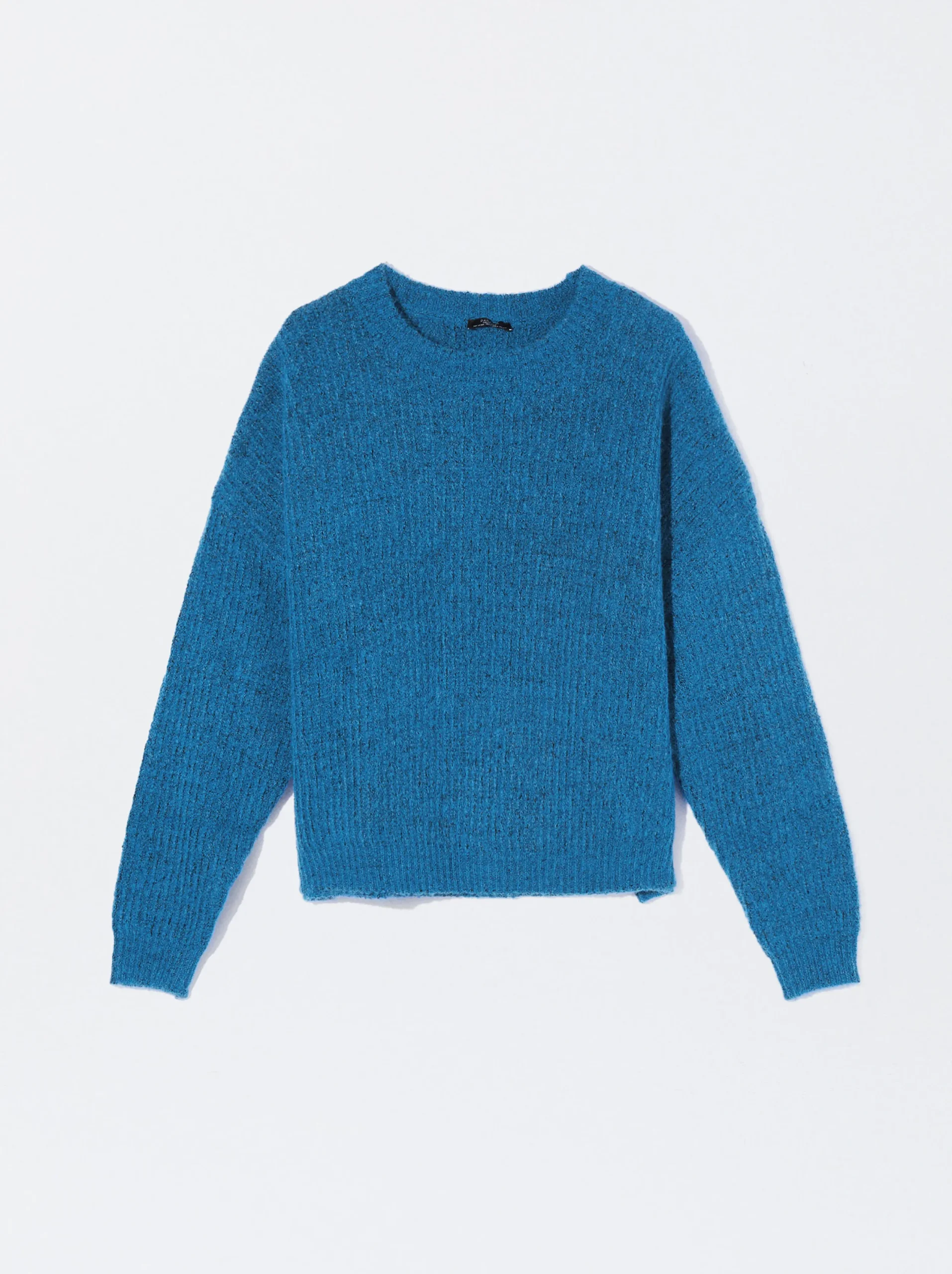 PARFOIS Jersey De Punto Con Lana Azul Online