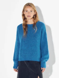 PARFOIS Jersey De Punto Con Lana Azul Online