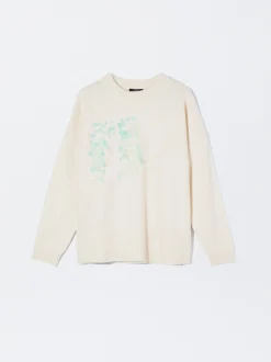 PARFOIS Jersey De Punto Con Lentejuelas Multicor Flash Sale