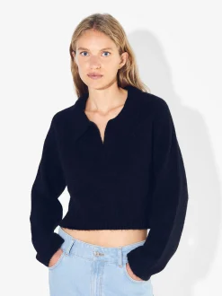 PARFOIS Jersey De Punto Cropped Negro Discount