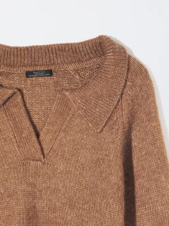 PARFOIS Jersey De Punto Cropped Camel Best