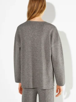 PARFOIS Jersey De Punto Cuello De Pico Marrón Outlet