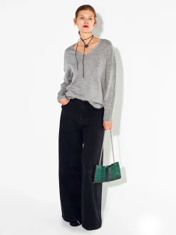 PARFOIS Jersey De Punto Cuello De Pico Gris Flash Sale