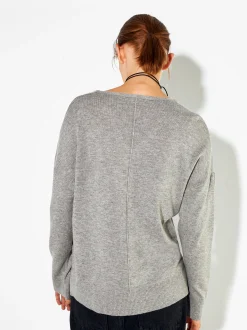 PARFOIS Jersey De Punto Cuello De Pico Gris Flash Sale