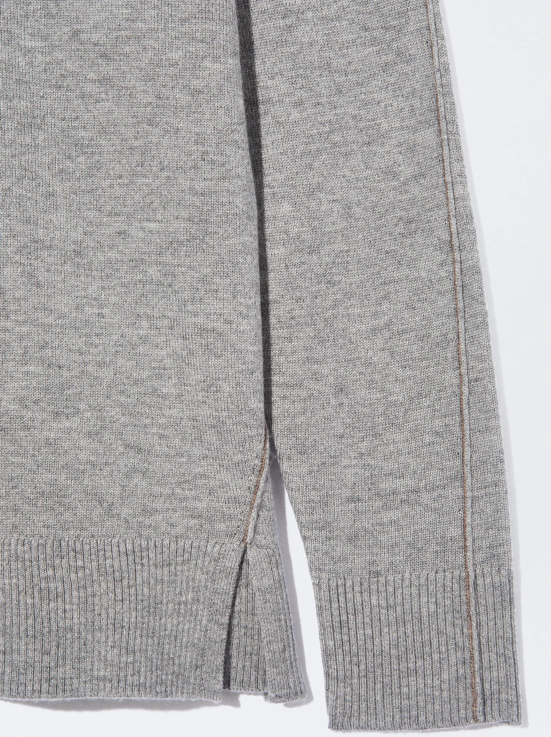PARFOIS Jersey De Punto Cuello De Pico Gris Flash Sale