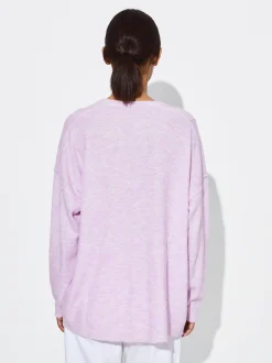 PARFOIS Jersey De Punto Cuello De Pico Violeta Best