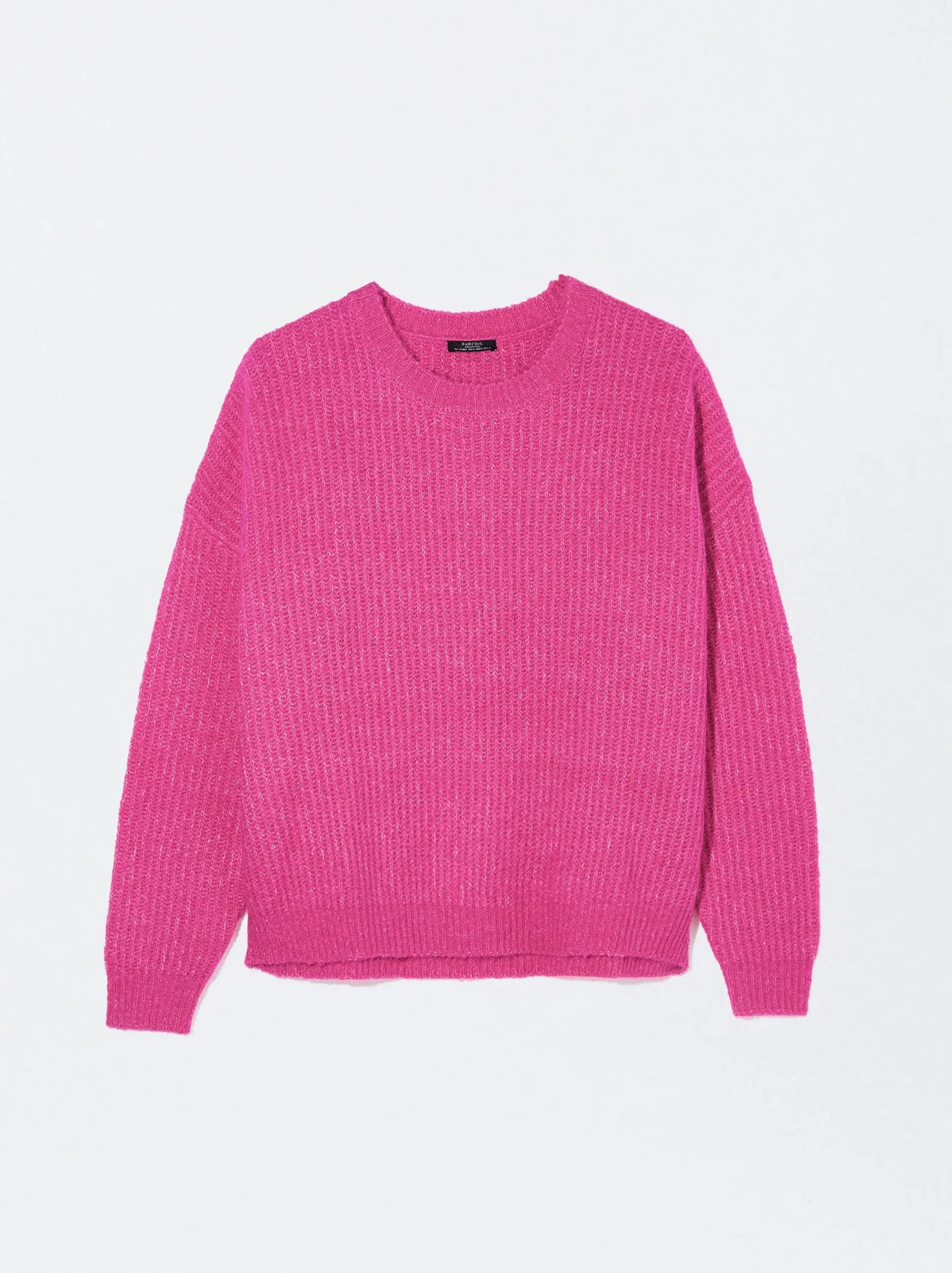 PARFOIS Jersey De Punto Cuello Redondo Fucsia Fashion