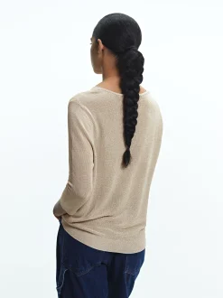 PARFOIS Jersey De Punto Metalizado Crudo Cheap