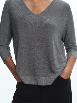 PARFOIS Jersey De Punto Metalizado Gris Store