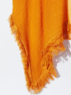 PARFOIS Kaftan Con Flecos Naranja Cheap