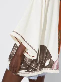 PARFOIS Kimono Abierto Estampado Multicor Hot