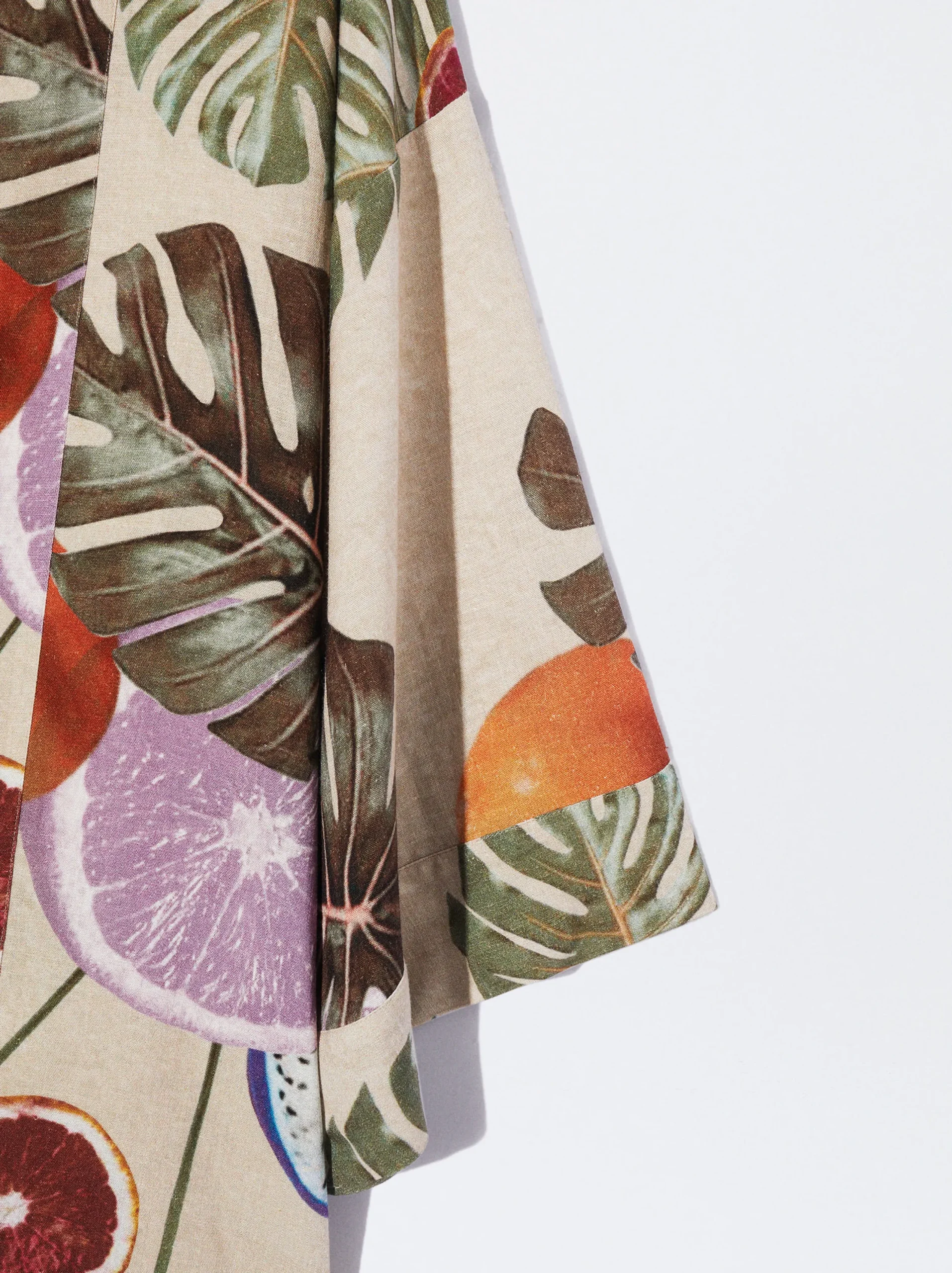 PARFOIS Kimono Abierto Estampado Multicor Cheap