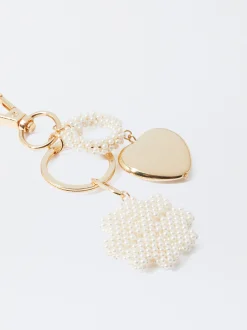PARFOIS Llavero Tr&eacute;bol Coraz&oacute;n Blanco Sale