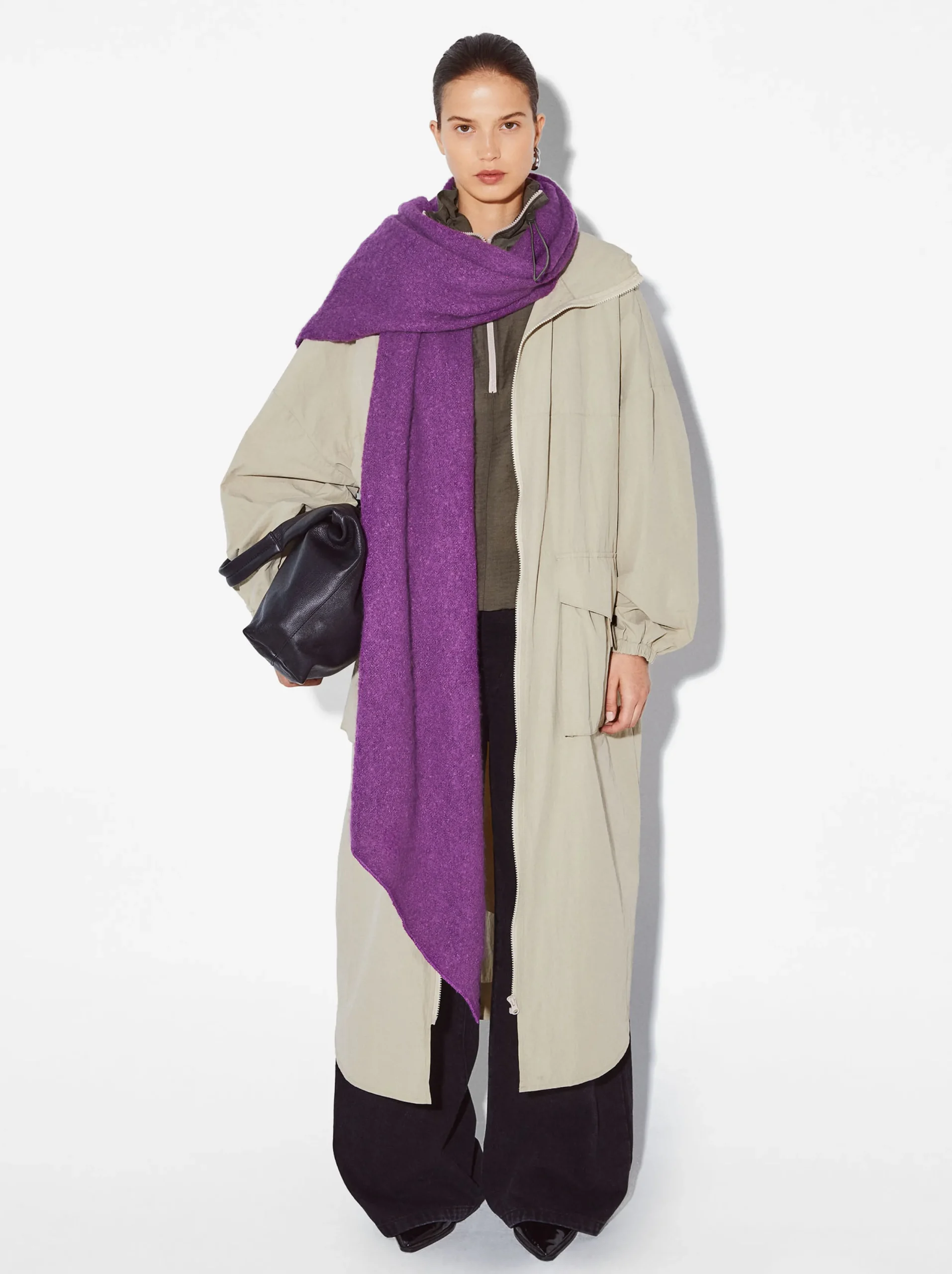 PARFOIS Maxi Bufanda Lisa Burdeos Discount