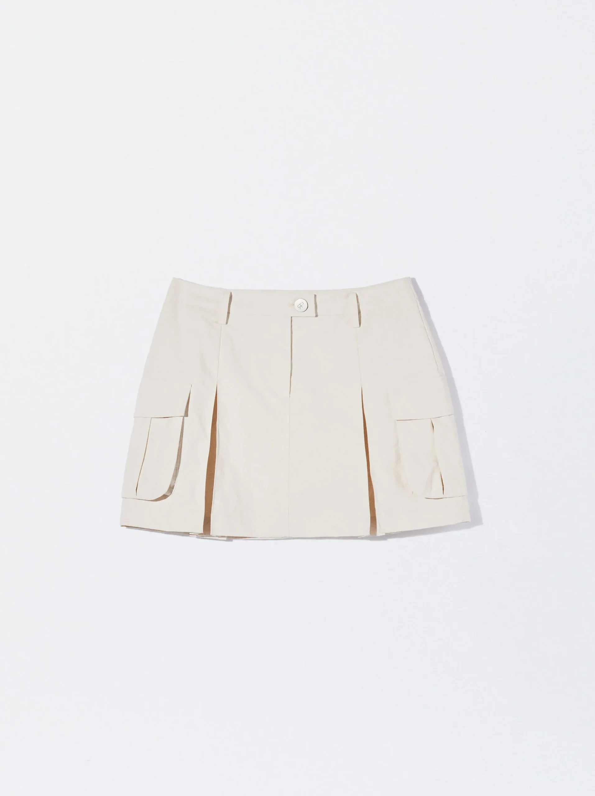 PARFOIS Minifalda Bolsillos Crudo Clearance