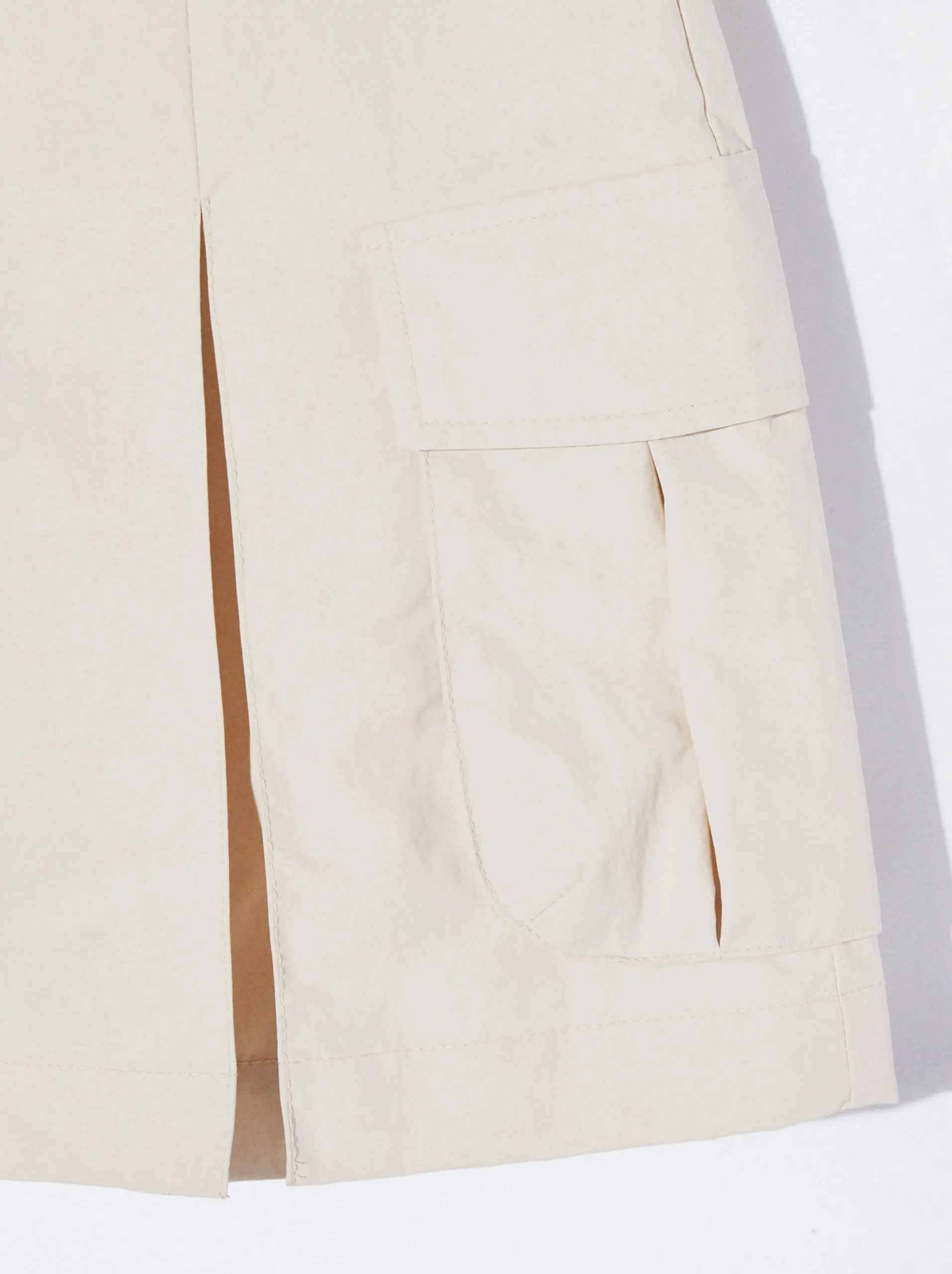 PARFOIS Minifalda Bolsillos Crudo Clearance