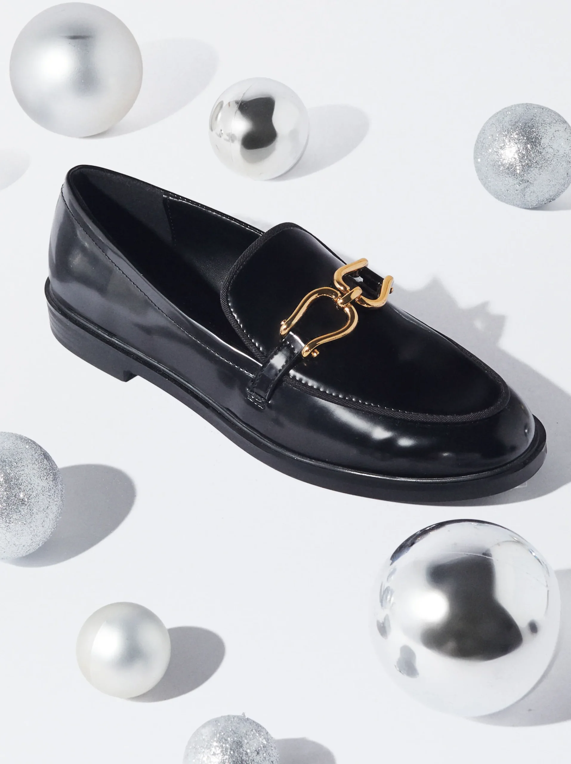PARFOIS Mocasín Plano Hebilla Negro Clearance