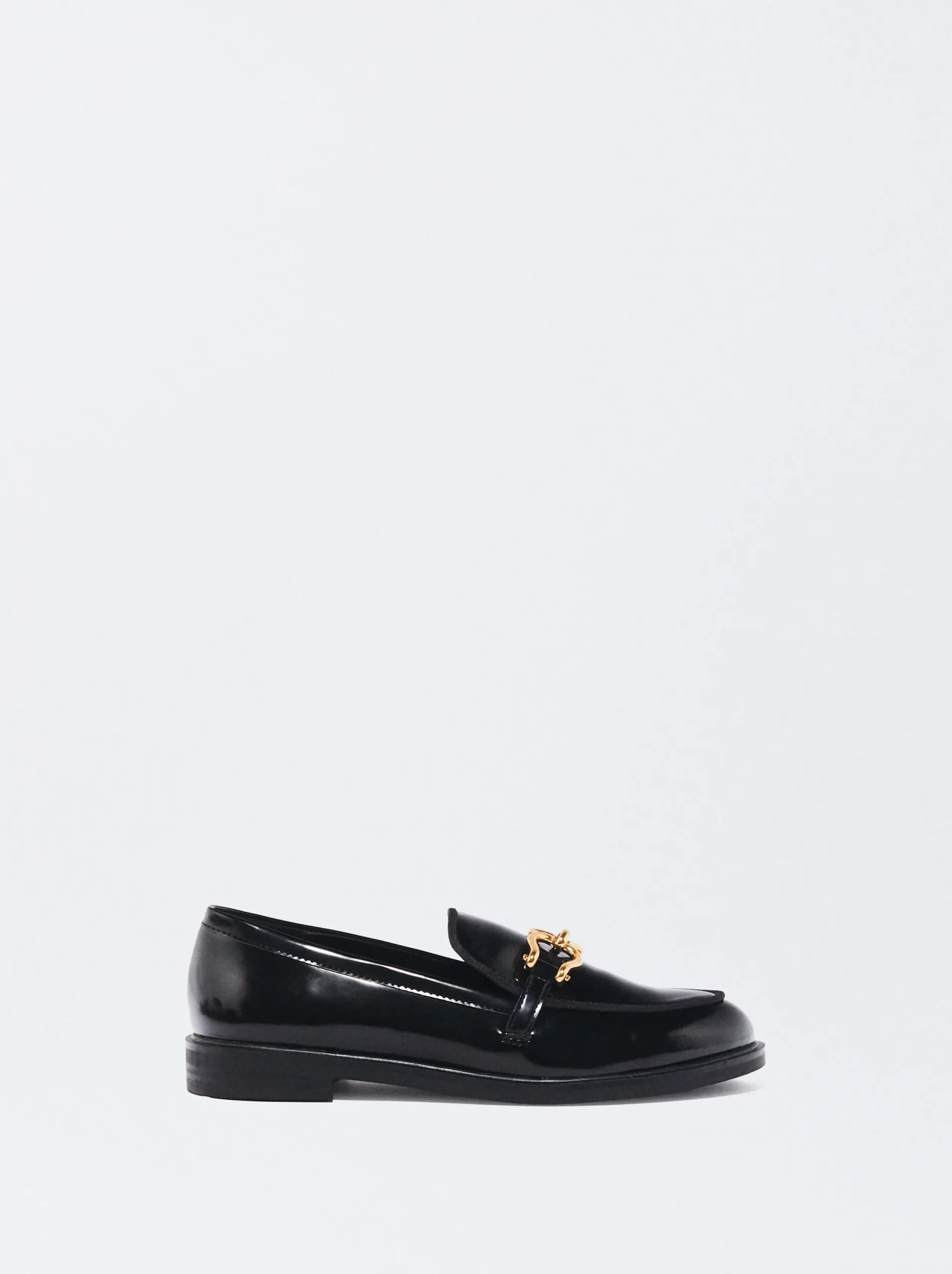 PARFOIS Mocasín Plano Hebilla Negro Clearance