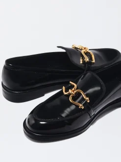 PARFOIS Mocasín Plano Hebilla Negro Clearance