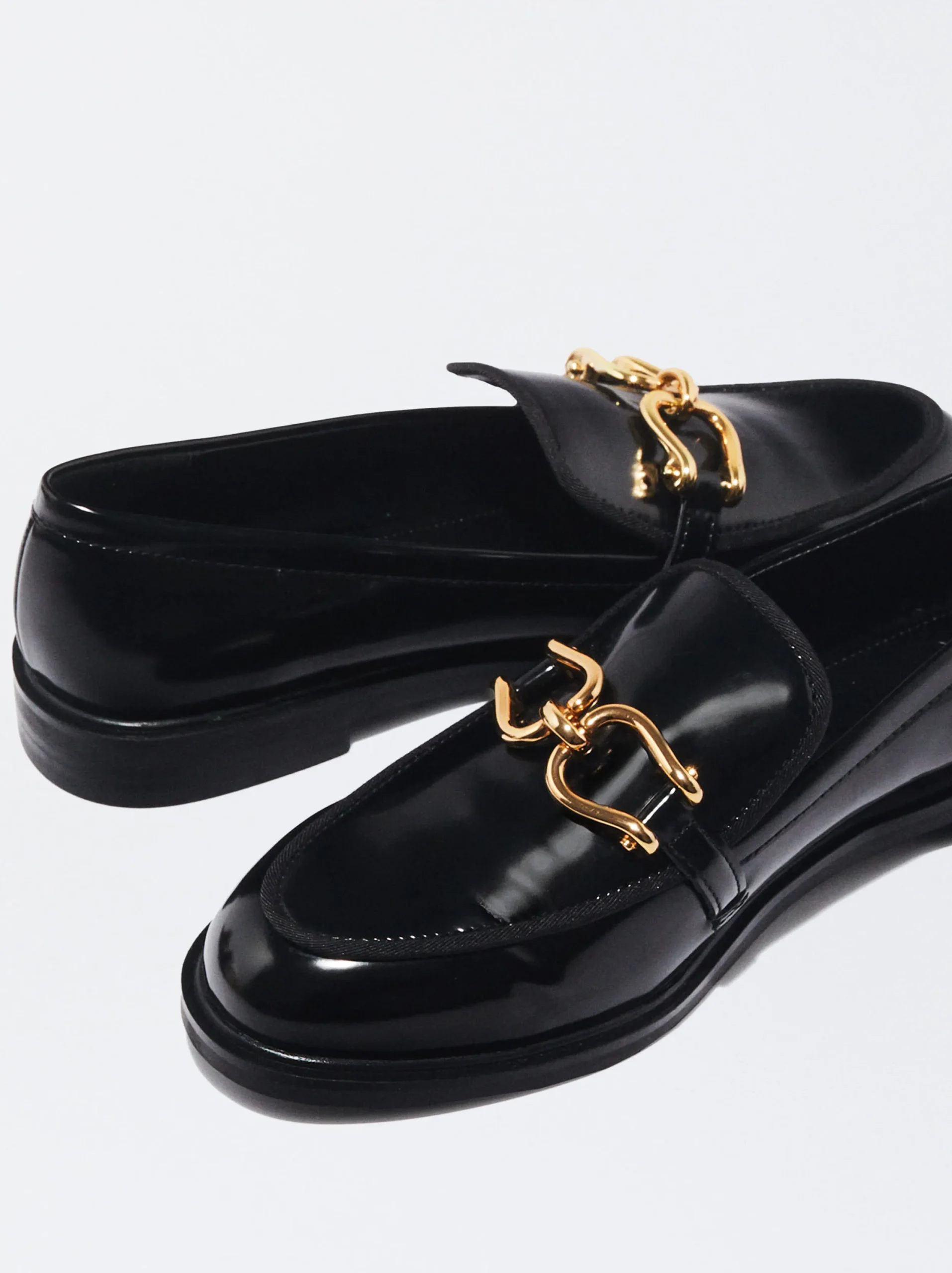 PARFOIS Mocasín Plano Hebilla Negro Clearance