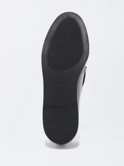PARFOIS Mocasín Plano Hebilla Negro Clearance