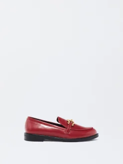 PARFOIS Mocas&iacute;n Plano Hebilla Rojo Sale