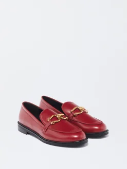 PARFOIS Mocasín Plano Hebilla Rojo Sale