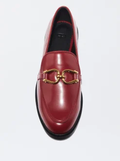 PARFOIS Mocasín Plano Hebilla Rojo Sale