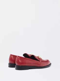 PARFOIS Mocasín Plano Hebilla Rojo Sale