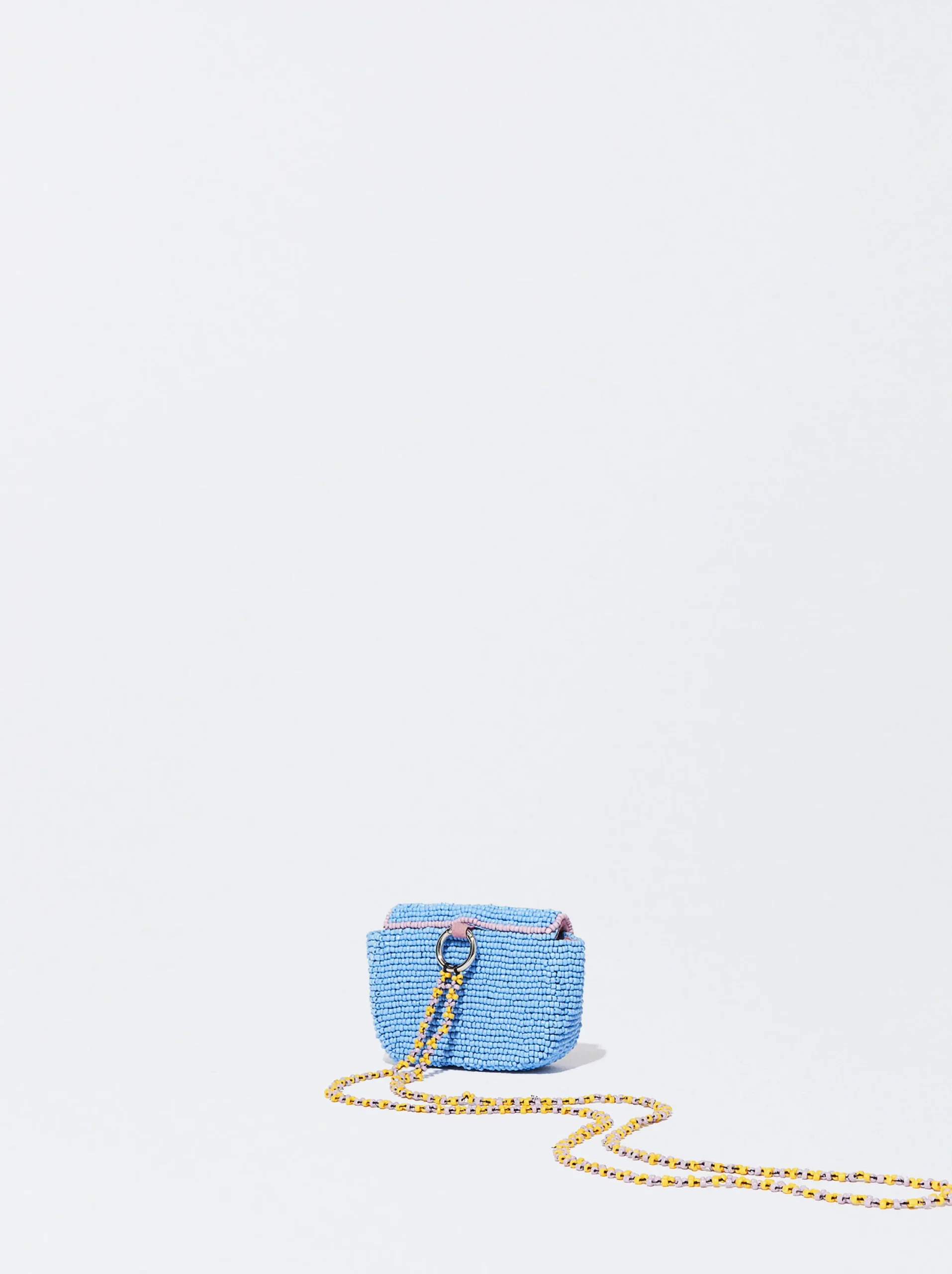 PARFOIS Monedero Con Abalorios Azul Cheap